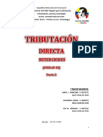 UNIDAD III Tributación Directa (Continuacion )