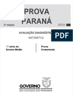 Questões Prova Paraná - 2a série do Ensino Médio