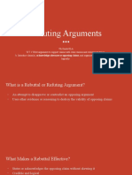 Refuting Argument Presentation