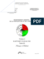 Recensement général de la population et de l'habitat - Ménage et habitat (INSTAT/1997)