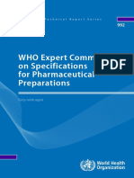 WHO Technical Report Series 992 Forty-ninth Report WHO Expert Committee on Specifications for Pharmaceutical Preparations 695-5ace7c7cddb42