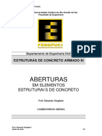 Concreto_III_Notas_C09_Aberturas_em_Elementos_Estruturais_de_Concreto