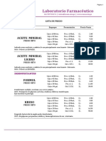 Lista de Precio 2021 - Inv Reana S.A.C.