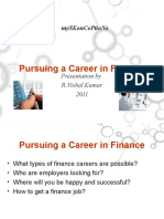 Pursuing A Career in Finance: Myskonceptions