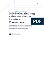 Zürcher Gastgewerbe in Der Corona-Krise... Salvatore Tramontana - Tages-Anzeiger