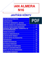 Nissan Almera n16 Javitasi Kezikonyv