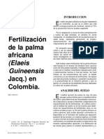 Fertiliación en Palma Africana