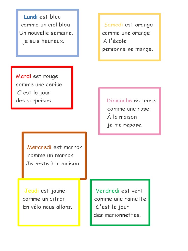 Le Ciel Est Bleu Comme Une Orange Lundi Est Bleu | PDF