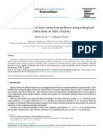 Numerical Solution of Heat Conduction Problems Using Orthogonal Collocation On Finite Elements