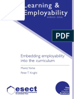 Learning & Employability: Embedding Employability Into The Curriculum