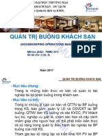 Bài Giảng Quản Trị Buồng Khách Sạn - ĐH Thương Mại - 1118635