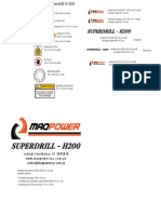 Pedido Superdrill H-200