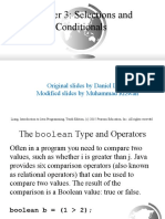 Chapter 3: Selections and Conditionals: Original Slides by Daniel Liang Modified Slides by Muhammad Rizwan