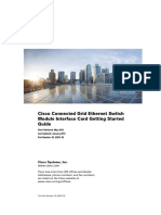 Cisco Connected Grid Ethernet Switch Module Interface Card Getting Started Guide