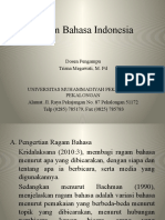 4) Ragam Bahasa Indonesia