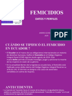 FEMICIDIO, DATOS Y PERFILES 2020 Ecuador