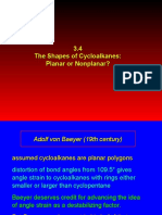 Cycloalkanes are Nonplanar Due to Strain Factors