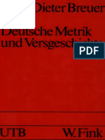(UTB 745) Dieter Breuer - Deutsche Metrik Und Versgeschichte-Fink (1991)
