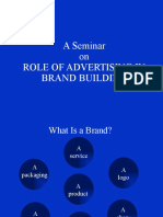 A Seminar On Role of Advertising in Brand Building