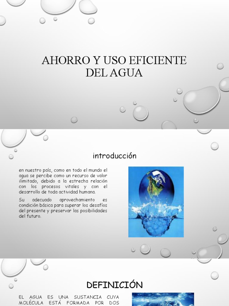 Ahorro y Uso Eficiente del Agua | PDF | Energía renovable | Agua