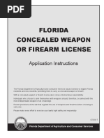 Florida Concealed Weapon or Firearm License: Application Instructions