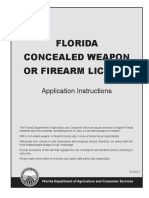 Florida Concealed Weapon or Firearm License: Application Instructions