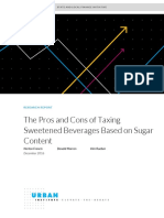 Pros and Cons of Taxing Sweetened Beverages Based On Sugar Content