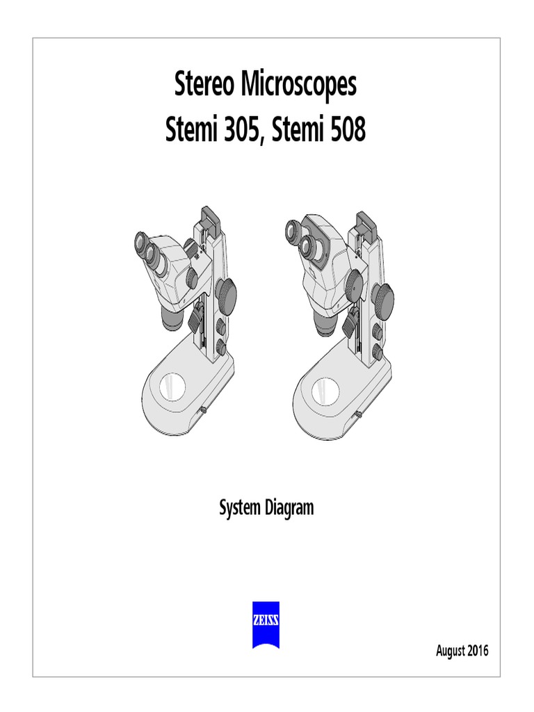 Stereo Microscopes Stemi 305, Stemi 508 System Diagram PDF