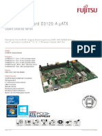 Fujitsu Mainboard D D3120-A ATX: Data Sheet