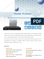 Yeastar TG Series Datasheet Es