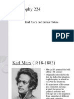Philosophy: Karl Marx On Human Nature
