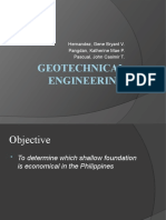 Geotechnical Engineering: Hernandez, Gene Bryant V. Pangdan, Katherine Mae P. Pascual, John Casimir T
