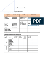 Búsqueda y Evaluación de Información