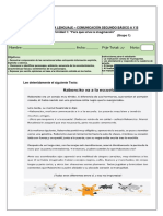 GUÍA EVALUADA LENGUAJE COMUNICACIÓN UNIDAD 1. PRIMERO BÁSICO. (PDF)