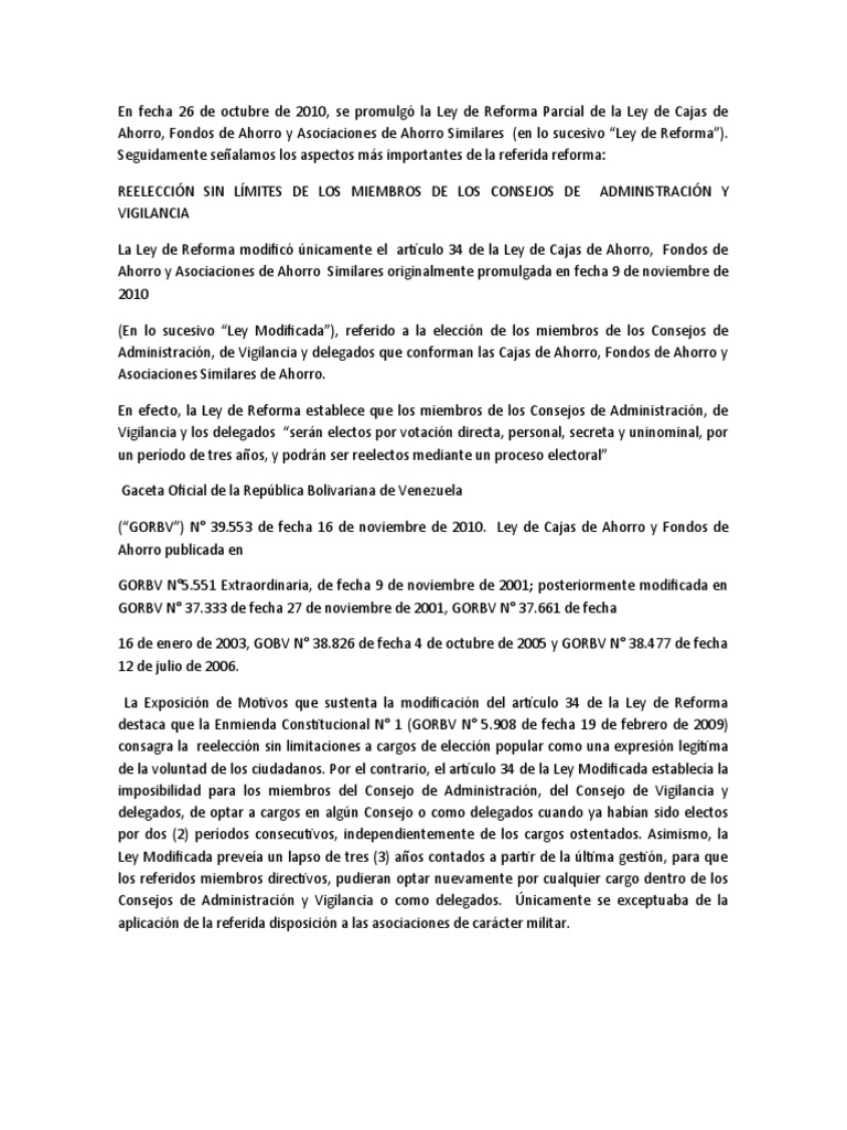 Art.34 Reforma LCA | PDF | Venezuela | Formas de gobierno