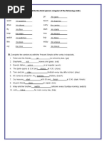 Write The Third Person Singular of The Following Verbs