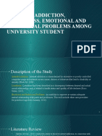 Internet Addiction, Loneliness, Emotional and Behavioral Problems Among University Student