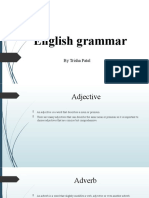 English Grammar: by Trisha Patel