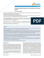 Clinical Efficacy of Local Delivered Minocycline in The Treatment of Chronic Periodontitis Smoker Patients