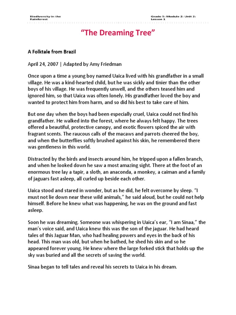 The Dreaming Tree PDF