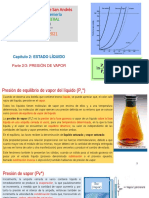 Cap 2 Estado Liquido. Parte 2 Presión de Vapor