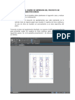 Configuración Del Diseño de Impresión Del Proyecto de Apartamentos