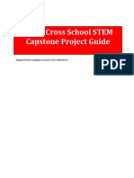 North Cross School STEM Capstone Project Guide: Adapted From Multiple Sources. See References