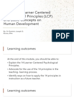 Learner Centered Psychological Principles