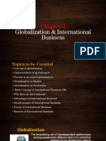 Globalization & International Business: Chapter-1