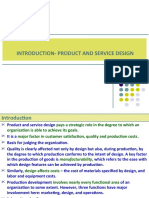 Chapter 4 - Product  Service Design