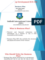 Entrepreneurship Development BUS-304: Daffodil International University (DIU)