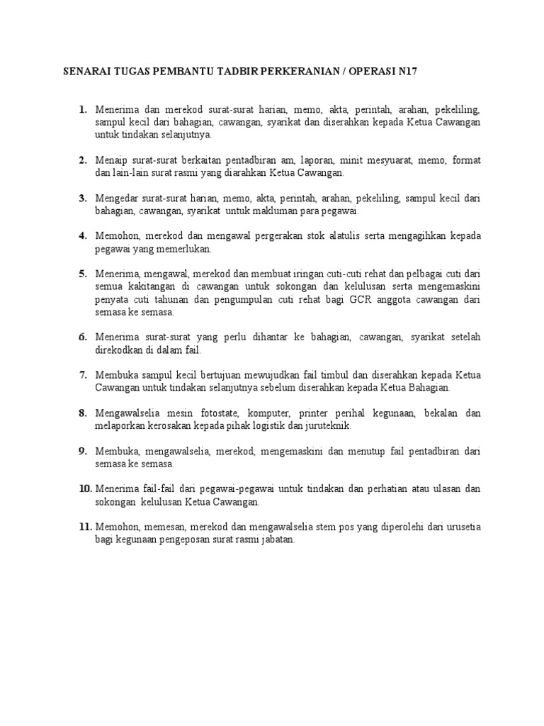 Contoh Soalan Pembantu Setiausaha Pejabat Gred N19 - Spa Spa a Contoh Soalan Pembantu Setiausaha Pejabat Gred N19 - Spa Spa a