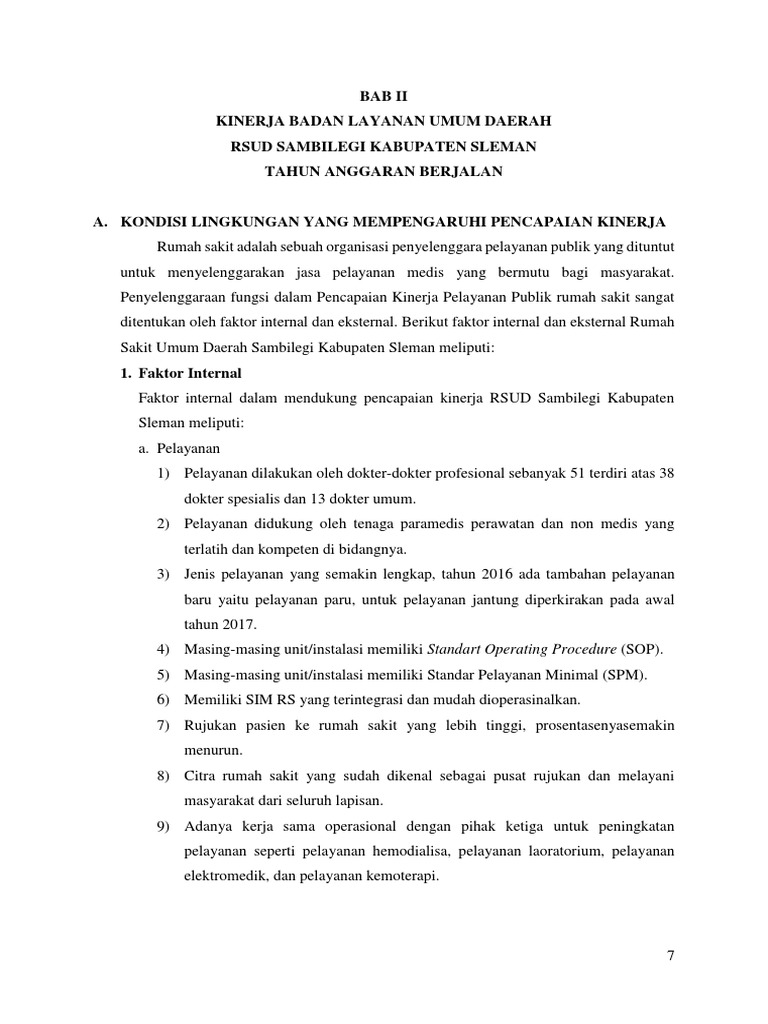 Kinerja RSUD Sambilegi Sleman 2023 | PDF | Pengelolaan Keuangan & Uang ...