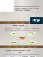 Fuentes de Financiamiento Municipal para Proyectos de Inversión